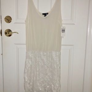 White Sequenced Dress
